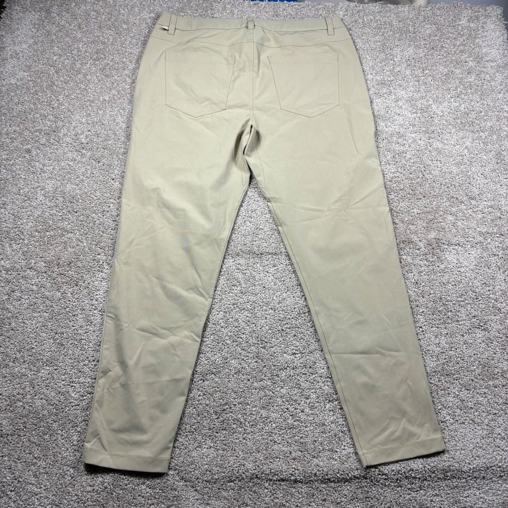 lululemon ABC Slim Fit 5 Pocket Pant Warpstreme Khaki Tan 34 LM5ALWS